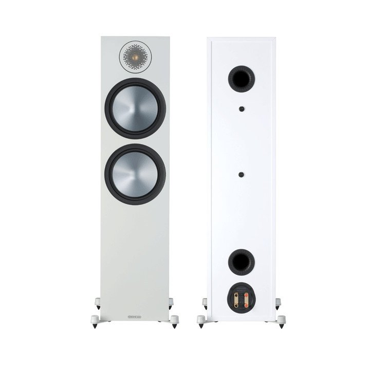 Monitor Audio Bronze 500 White front & Back