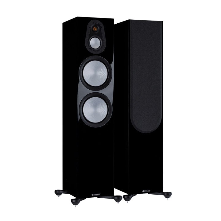 Monitor Audio Silver 500 7G ISO Pair Gloss Black With & Without Grilles (Pair)