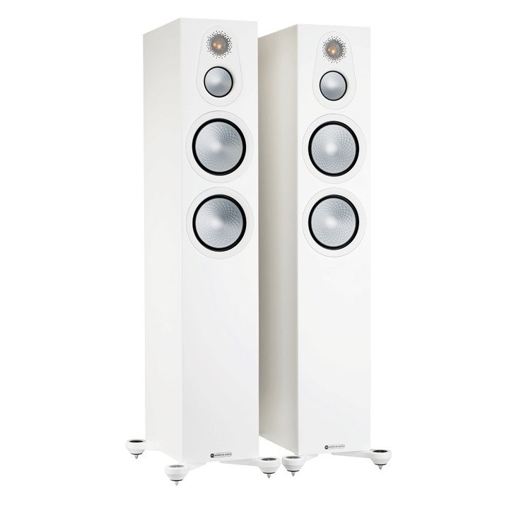 Monitor Audio Silver 300 7G Front Satin white ISO No Grilles