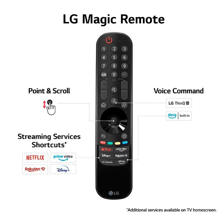 LG OLED evo G3 4K Smart TV Magic Remote Control