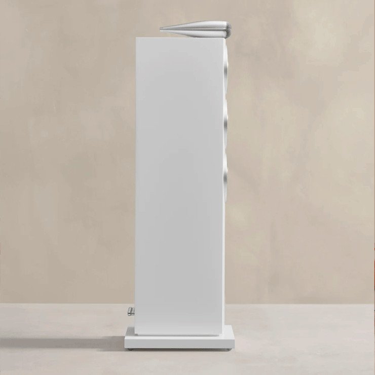 702 S3 Floorstanding Speakers Satin White Side Profile