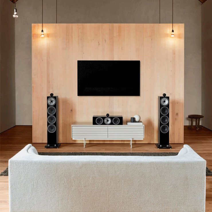 702 S3 Floorstanding Speakers Satin Black Home Cinema System