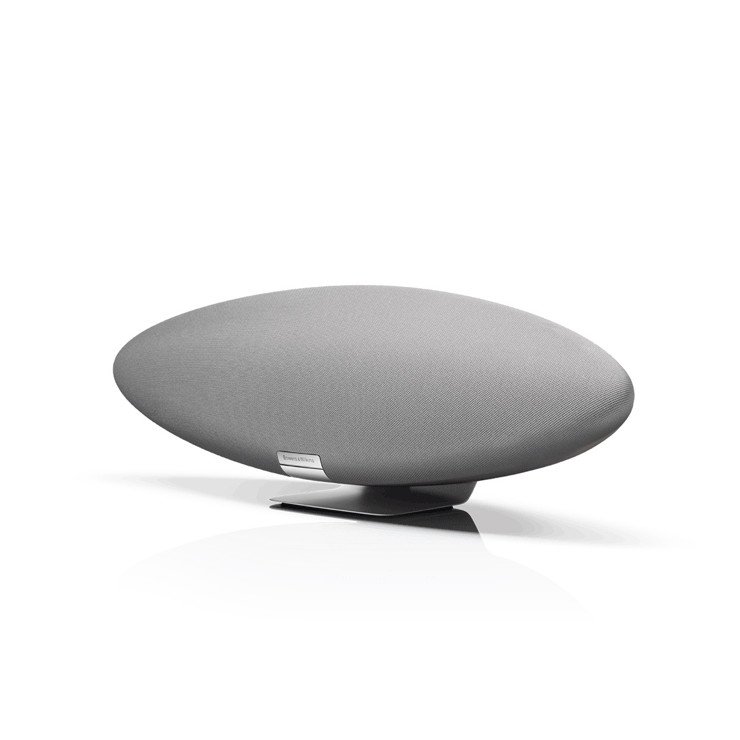 Bowers & Wilkins Zeppelin Pearl Grey Front ISO Angle