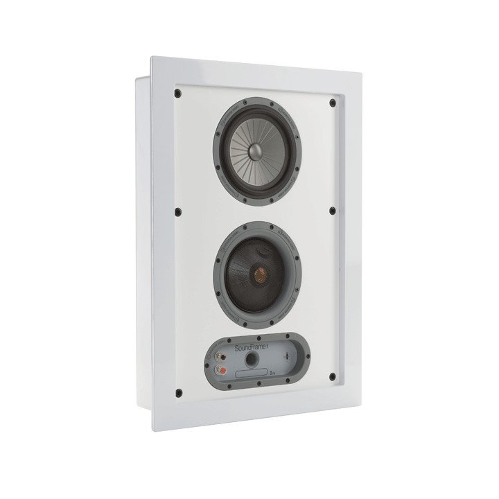 Soundframe 1 White Front ISO No Grille