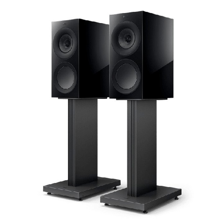 KEF S3 Speaker Stands (Black) with Speakers