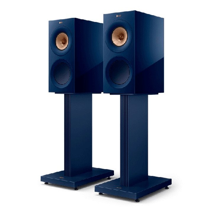 KEF S3 Speaker Stands (Indigo Blue) with Speakers