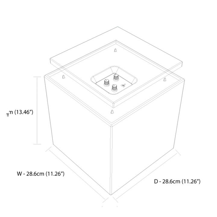 Gallo Acoustics Roomsub 10 Dimensions