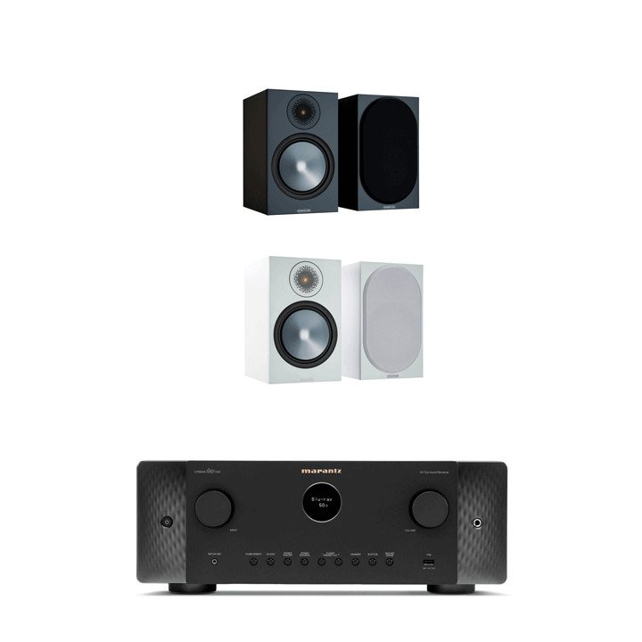 Monitor Audio Bronze 100 & Marantz Home Cinema Bundle Black or white