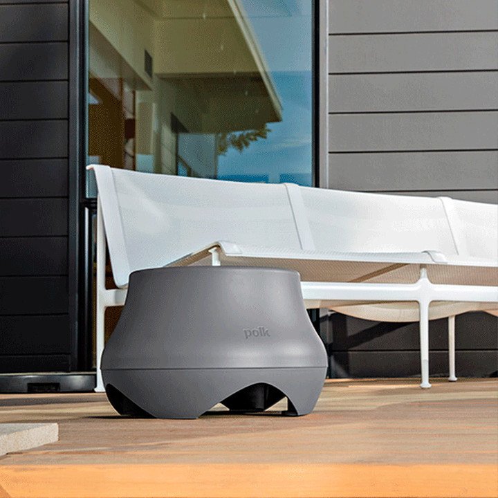 Polk Atrium SUB100T Grey Lifestyle