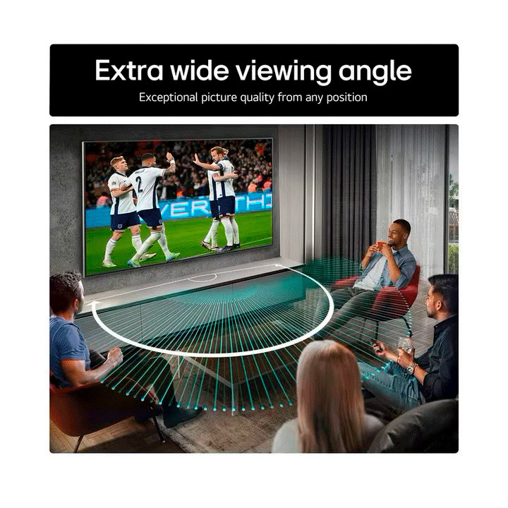 LG OLED83G54LW Extra Wide Viewing Angle