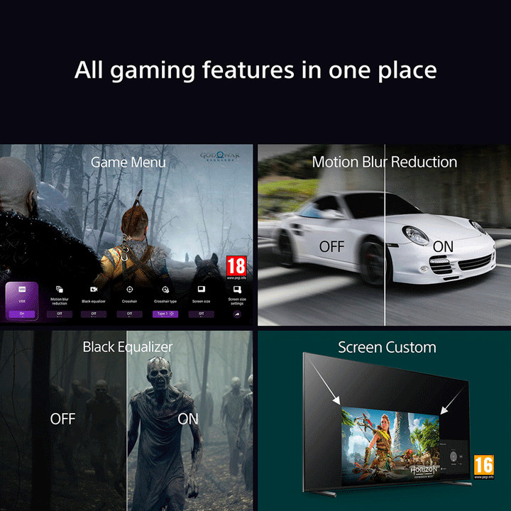 Sony K65XR80U Gaming Features