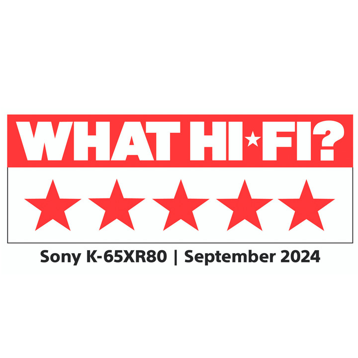 Sony K65XR80U What HiFi TV Award