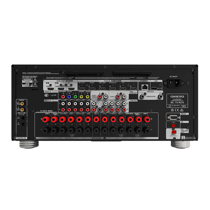 ONKYO TX-RZ70 AVR BLACK Back