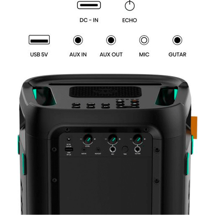 Hisense Party Storm Speaker Ports