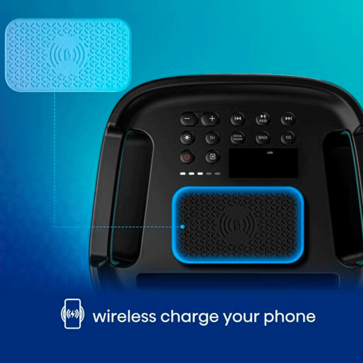 Hisense Party Storm Speaker Wireless Charge your Phone