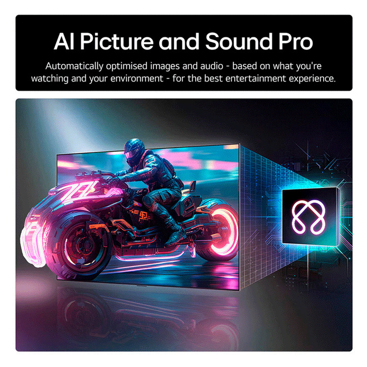 LG 77 OLED77C64LA AI Picture and Sound