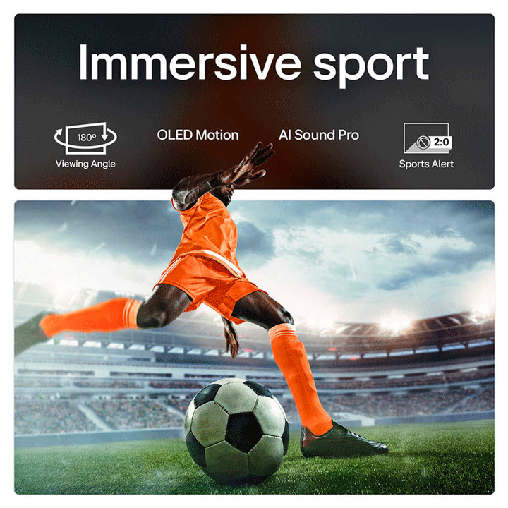 LG 77 OLED77C64LA Immersive Sport