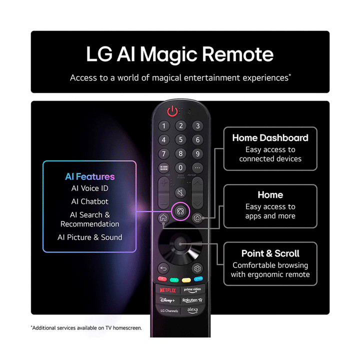 LG 77 OLED77C64LA Magic Remote
